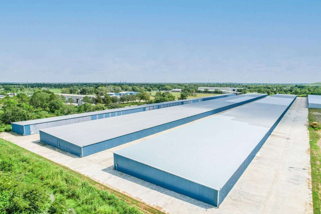 Aerial view of Tejas Alvin Boat and RV Storage, Alvin, TX