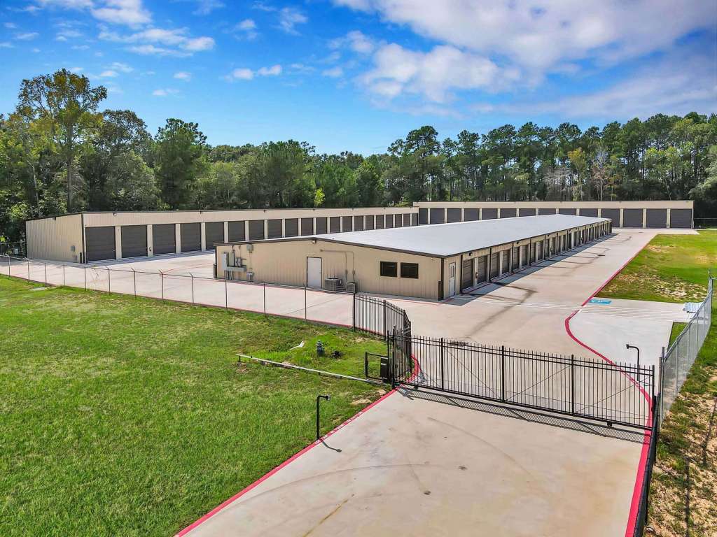 Aerial view of Top Shelf Storage, Conroe, TX