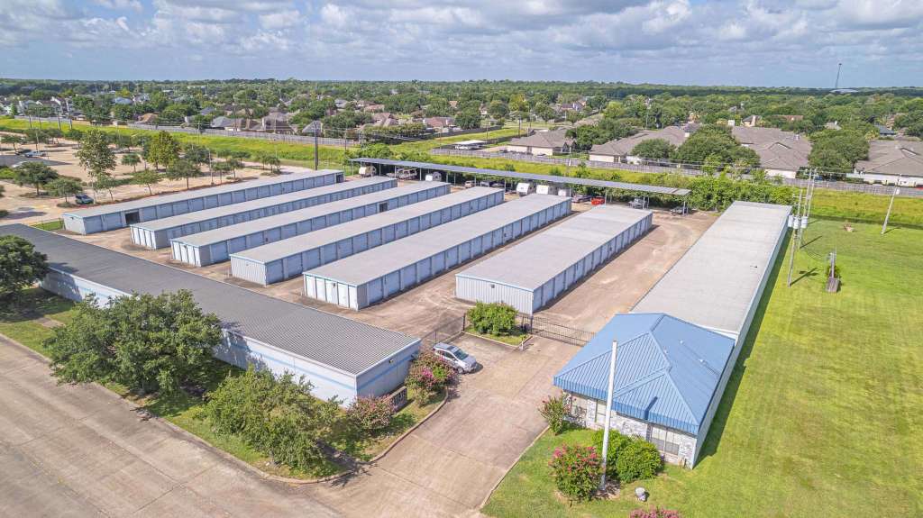 Aerial view of Lake Jackson Self Storage, Lake Jackson, TX